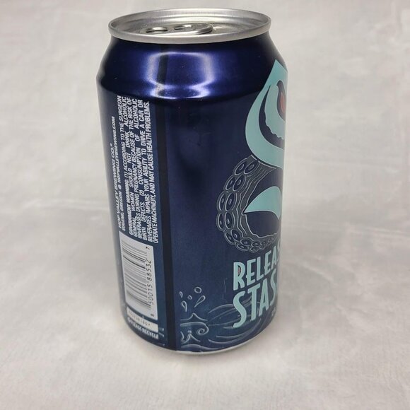 Hop Valley Release Stash IPA Seattle Kraken Empty Beer Can Bottom Opened 12oz - Picture 4 of 9